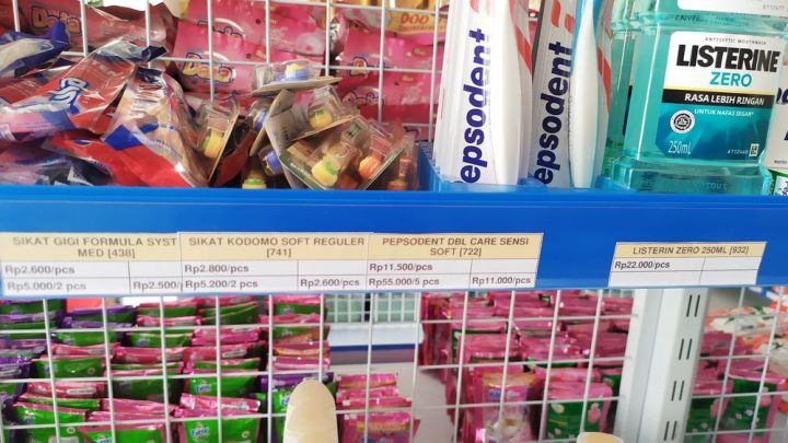 label harga satuan dan grosir  software kasir minimarket banjarnegara 