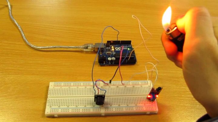 project arduino alarm kebakaran
