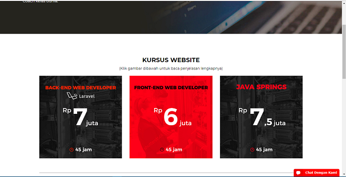 perbandingan biaya kursus 2