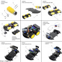 Gambar 4 Fullset Smart Robot Car Kit dengan Arduino UNO R3, Ultrasonic Sensor,Infrared dan Bluetooth Module